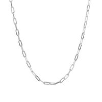 Style Simple Rond Argent Sterling Placage Plaqué Argent Collier sku image 1