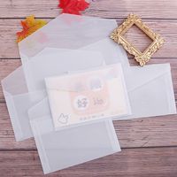 Cute Solid Color Parchment Paper Casual Daily Envelope sku image 1