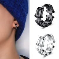 1 Paar Einfacher Stil Toller Stil Einfarbig Überzug Kupfer Ohrringe main image 1
