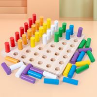 ألعاب البناء طفل صغير (3-6 سنوات) كتلة اللون خشب لعب main image 6