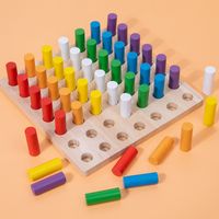 ألعاب البناء طفل صغير (3-6 سنوات) كتلة اللون خشب لعب main image 5