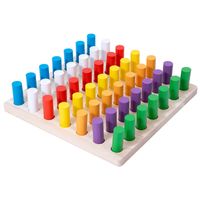 ألعاب البناء طفل صغير (3-6 سنوات) كتلة اللون خشب لعب sku image 1