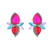 1 Pair Simple Style Classic Style Geometric Inlay Artificial Crystal Glass Rhinestones Ear Studs main image 3