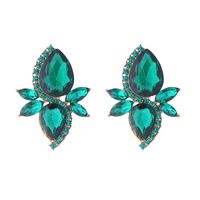 1 Pair Simple Style Classic Style Geometric Inlay Artificial Crystal Glass Rhinestones Ear Studs main image 5