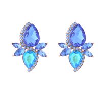 1 Pair Simple Style Classic Style Geometric Inlay Artificial Crystal Glass Rhinestones Ear Studs main image 4