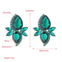 1 Pair Simple Style Classic Style Geometric Inlay Artificial Crystal Glass Rhinestones Ear Studs main image 6