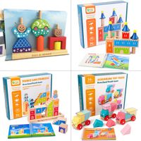 Building Toys Toddler(3-6years) Color Block Wood Toys main image 6