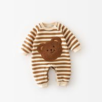 Cute Bear Cotton Blend Baby Rompers sku image 3