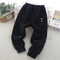 Sports Solid Color Polyester Boys Pants sku image 1