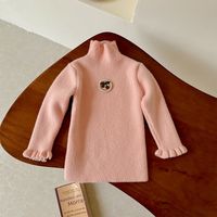 Cute Solid Color Polyester Hoodies & Sweaters sku image 1