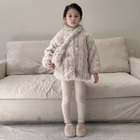 Streetwear Solid Color Cotton Girls Outerwear main image 1