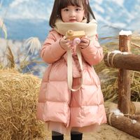 Streetwear Solid Color Polyester Girls Outerwear sku image 1