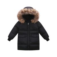 Streetwear Solid Color Polyester Girls Outerwear main image 3