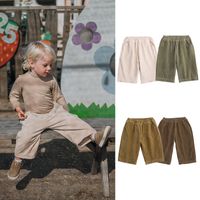 Classic Style Solid Color Cotton Boys Pants main image 1