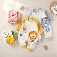 Casual Cartoon Cotton Baby Rompers main image 6