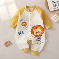 Casual Cartoon Cotton Baby Rompers main image 4