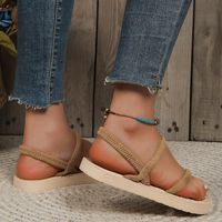 Women's Basic Solid Color Round Toe Fashion Sandals main image 5