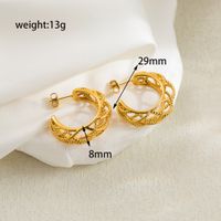 1 Pair Casual Basic Geometric Plating Stainless Steel 14k Gold Plated Ear Studs main image 2