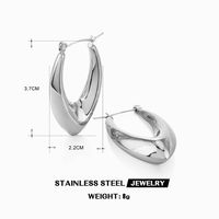 1 Pair Retro Geometric Plating 304 Stainless Steel 18K Gold Plated Earrings sku image 2