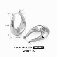 1 Pair Retro Geometric Plating 304 Stainless Steel 18K Gold Plated Earrings sku image 6