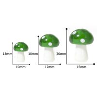 1 Piece 10 * 13mm 12 * 18mm 15 * 20mm Glass Mushroom Pendant main image 2