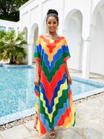 Femmes Bloc De Couleur Plage Cover Ups main image 4