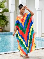 Women's Color Block Beach Cover Ups main image 5