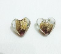 1 Piece 20 * 20mm Glass Heart Shape Beads main image 2