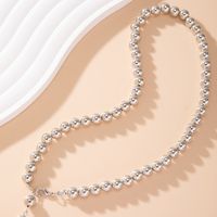 Dame Barocker Stil Einfarbig Legierung Perlen Frau Halskette Mit Anhänger main image 5