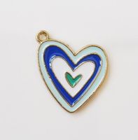 Sweet Heart Shape Alloy Enamel Jewelry Accessories main image 4