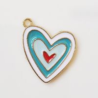 Sweet Heart Shape Alloy Enamel Jewelry Accessories sku image 2