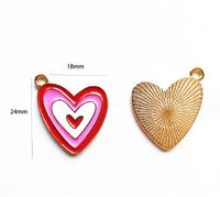 Sweet Heart Shape Alloy Enamel Jewelry Accessories main image 2