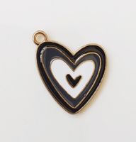 Sweet Heart Shape Alloy Enamel Jewelry Accessories sku image 6