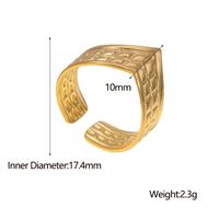 Fashion Geometric Stainless Steel Plating Open Ring main image 7