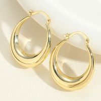 1 Pair Vintage Style Simple Style Solid Color Plating Copper 14k Gold Plated White Gold Plated Earrings Ear Studs main image 7