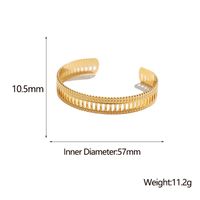 Mode Forme C Acier Au Titane Placage Bracelet main image 7