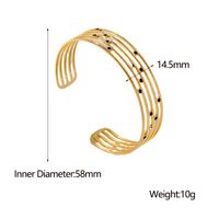 Style Simple Points Ronds Acier Inoxydable Émail Placage Bracelet 1 Pièce main image 7