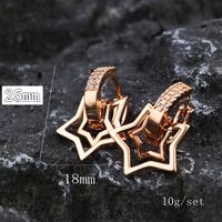 1 Pair Vintage Style Bell Plating Inlay Copper Zircon 24k Gold Plated Rose Gold Plated Ear Studs main image 2