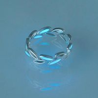 Halloween Dark Blue Luminous Star Zircon Ring Wholesale Nihaojewelry main image 7
