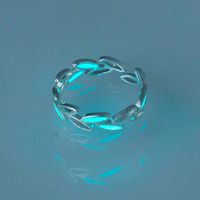 Halloween Dark Blue Luminous Star Zircon Ring Wholesale Nihaojewelry main image 8