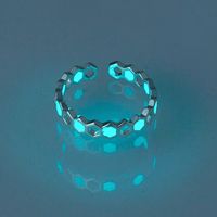 Halloween Dark Blue Luminous Star Zircon Ring Wholesale Nihaojewelry sku image 15