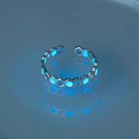 Halloween Dark Blue Luminous Star Zircon Ring Wholesale Nihaojewelry sku image 16