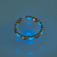 Halloween Dark Blue Luminous Star Zircon Ring Wholesale Nihaojewelry sku image 17