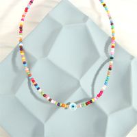 Bohemian Devil's Eye Resin Glass Beaded Handmade 18k Gold Plated Women's Bracelets Necklace main image 6