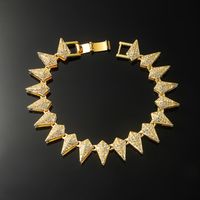 Hip-hop Geometric Alloy Rivet Men's Bracelets sku image 1