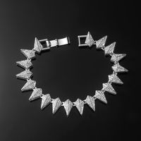 Hip-hop Geometric Alloy Rivet Men's Bracelets sku image 2