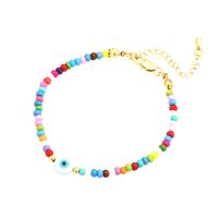 Bohemian Devil's Eye Resin Glass Beaded Handmade 18k Gold Plated Women's Bracelets Necklace main image 2