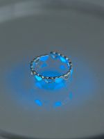 Halloween Dark Blue Luminous Star Zircon Ring Wholesale Nihaojewelry sku image 3