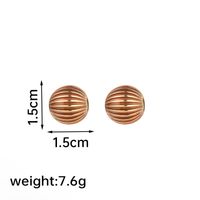1 Pair Ig Style Water Droplets Plating Copper 18k Gold Plated Ear Studs sku image 3