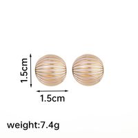 1 Pair Ig Style Water Droplets Plating Copper 18k Gold Plated Ear Studs sku image 2